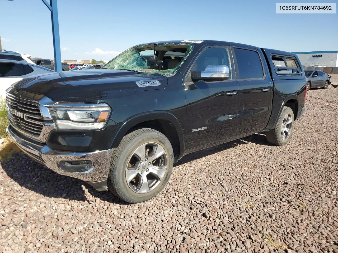 2019 Ram 1500 Laramie VIN: 1C6SRFJT6KN784692 Lot: 61516894