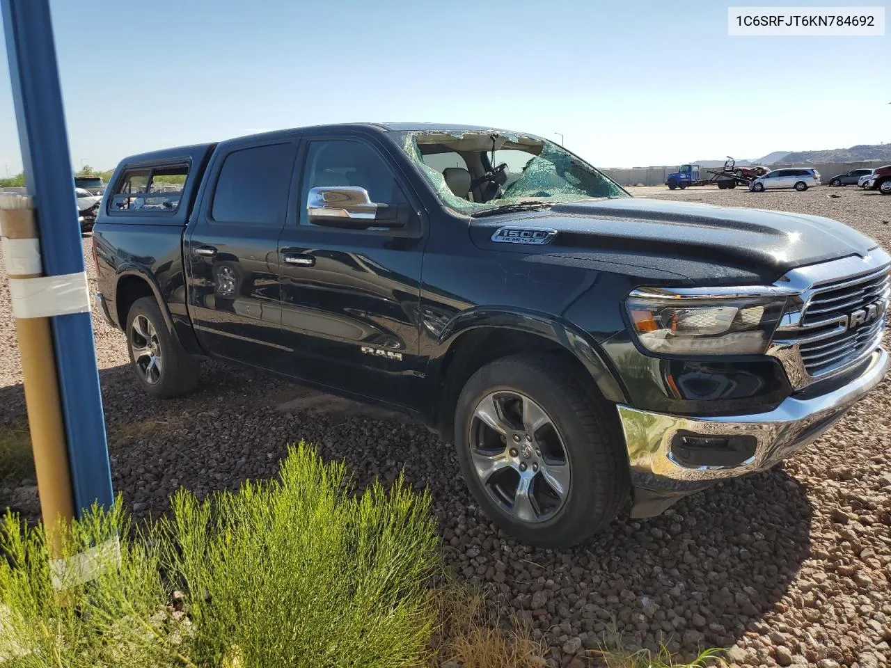 2019 Ram 1500 Laramie VIN: 1C6SRFJT6KN784692 Lot: 61516894