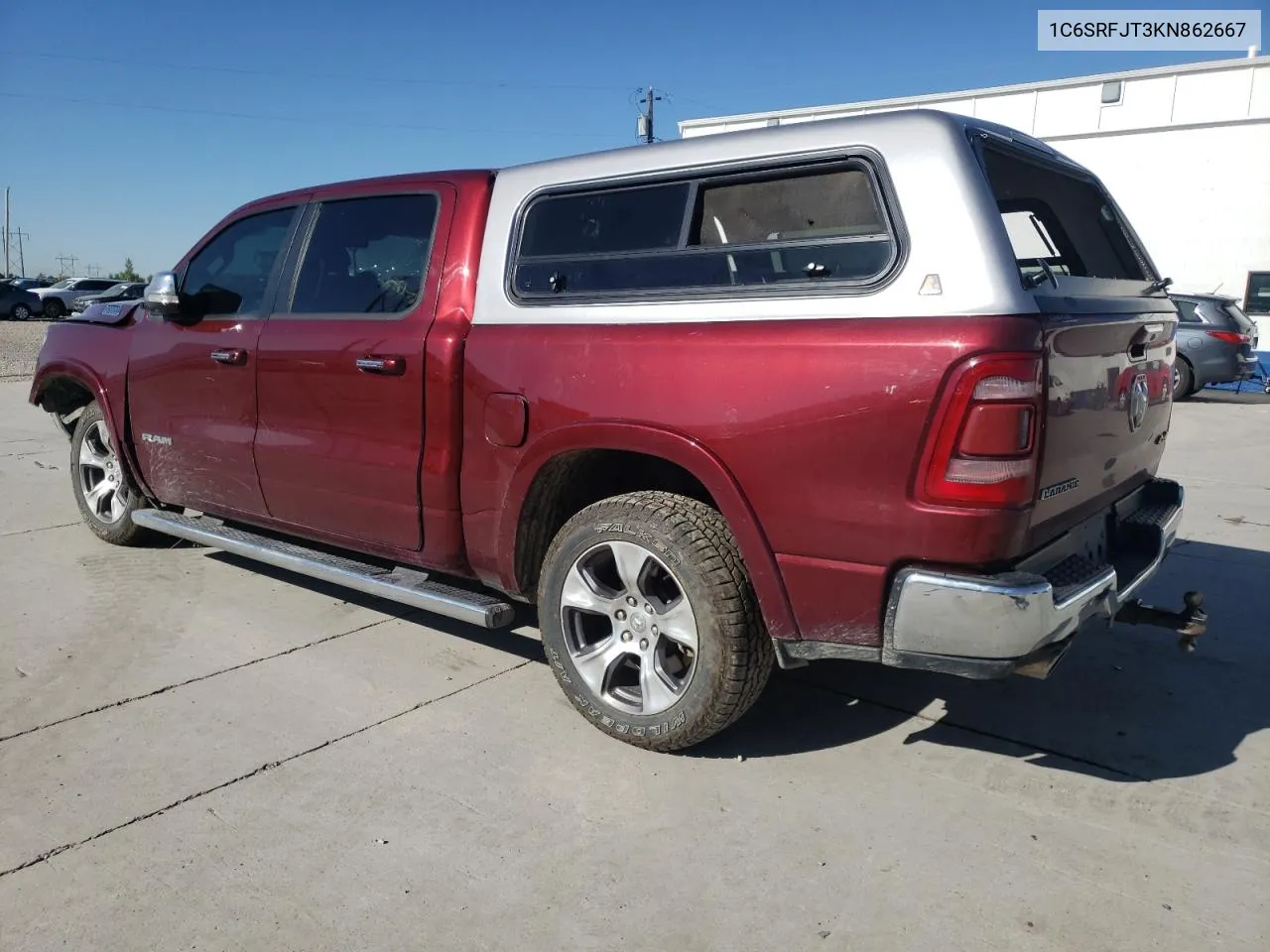 2019 Ram 1500 Laramie VIN: 1C6SRFJT3KN862667 Lot: 61658184