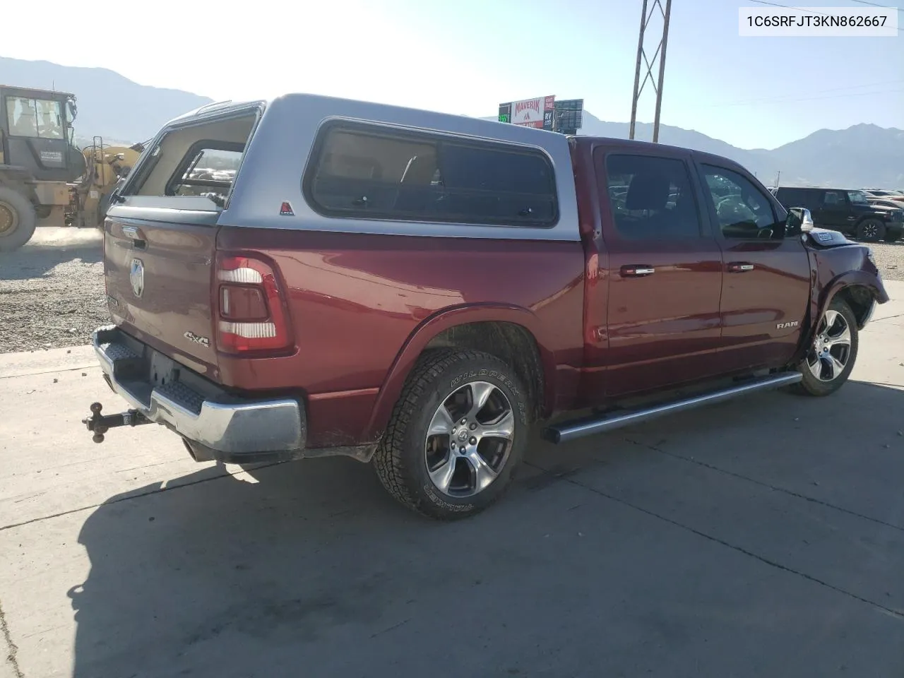 2019 Ram 1500 Laramie VIN: 1C6SRFJT3KN862667 Lot: 61658184