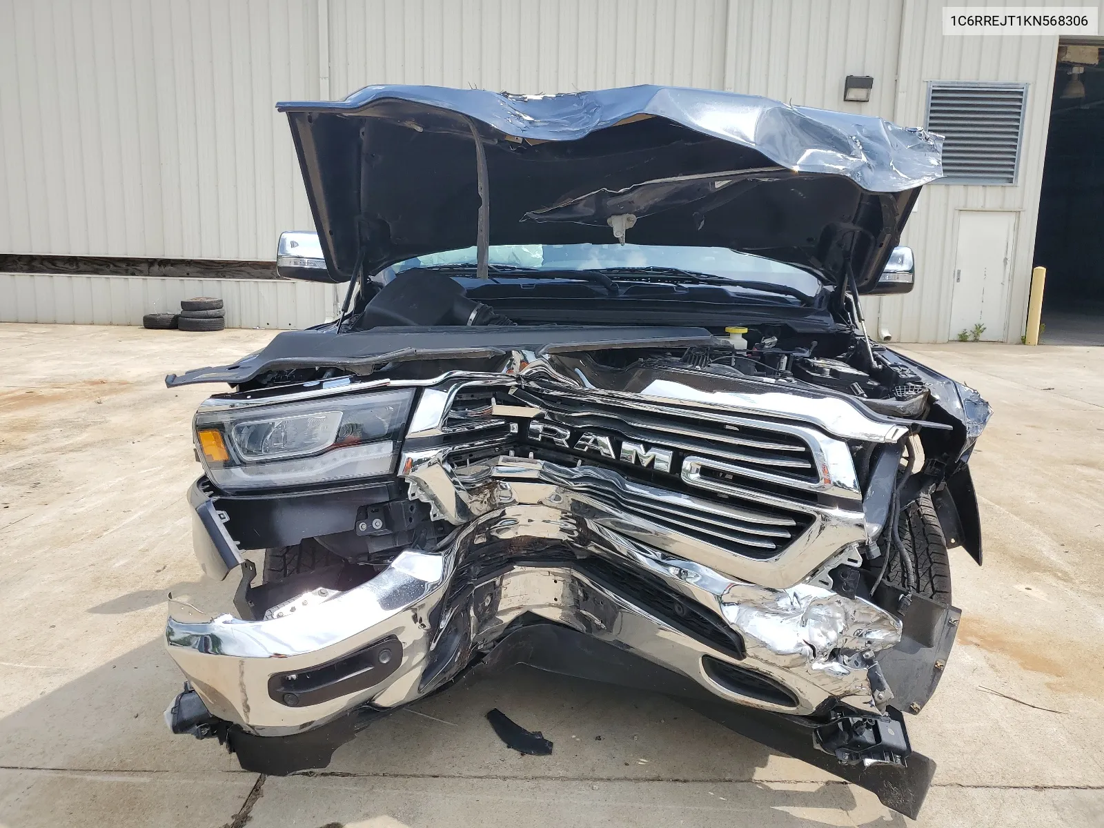 2019 Ram 1500 Laramie VIN: 1C6RREJT1KN568306 Lot: 61730114