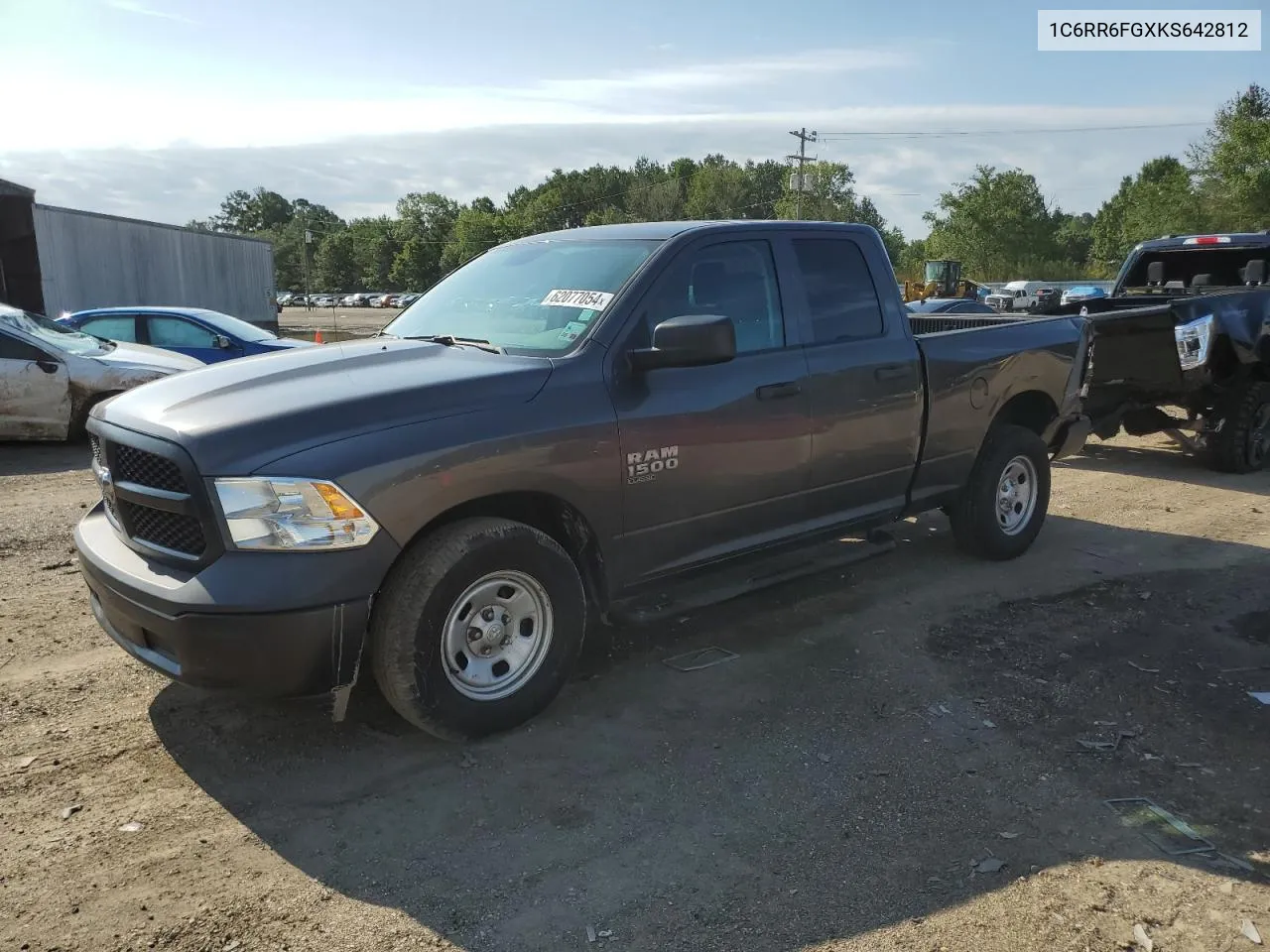 2019 Ram 1500 Classic Tradesman VIN: 1C6RR6FGXKS642812 Lot: 62077054