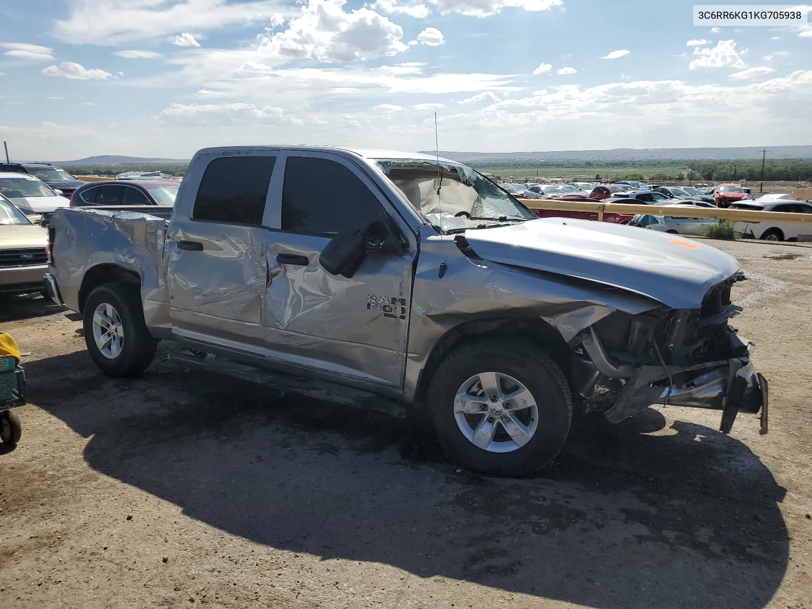 2019 Ram 1500 Classic Tradesman VIN: 3C6RR6KG1KG705938 Lot: 62311524