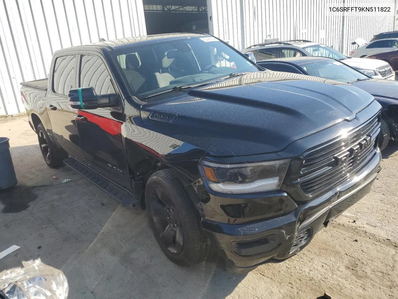 2019 Ram 1500 Big Horn/Lone Star VIN: 1C6SRFFT9KN511822 Lot: 62498334