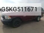 2019 Ram 1500 Classic Tradesman VIN: 3C6JR6AG5KG511671 Lot: 63219064