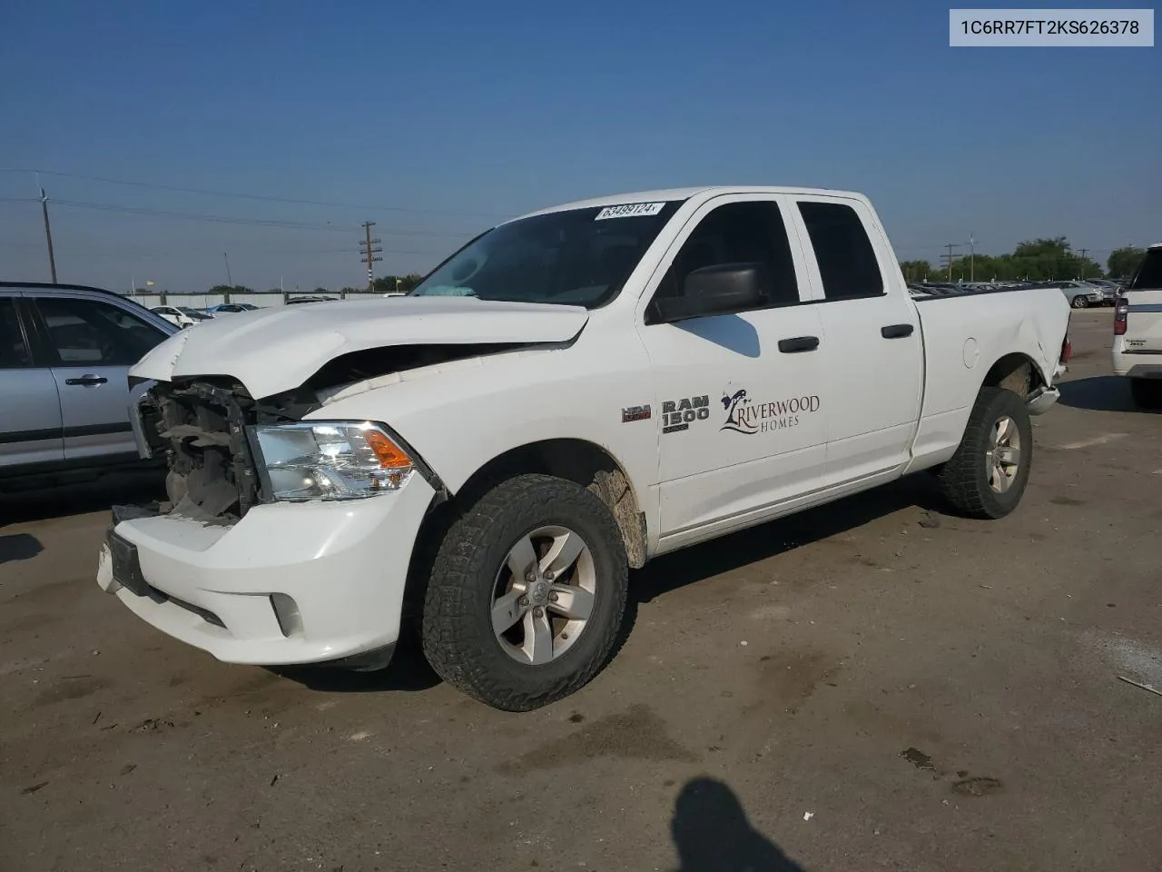 2019 Ram 1500 Classic Tradesman VIN: 1C6RR7FT2KS626378 Lot: 63499124