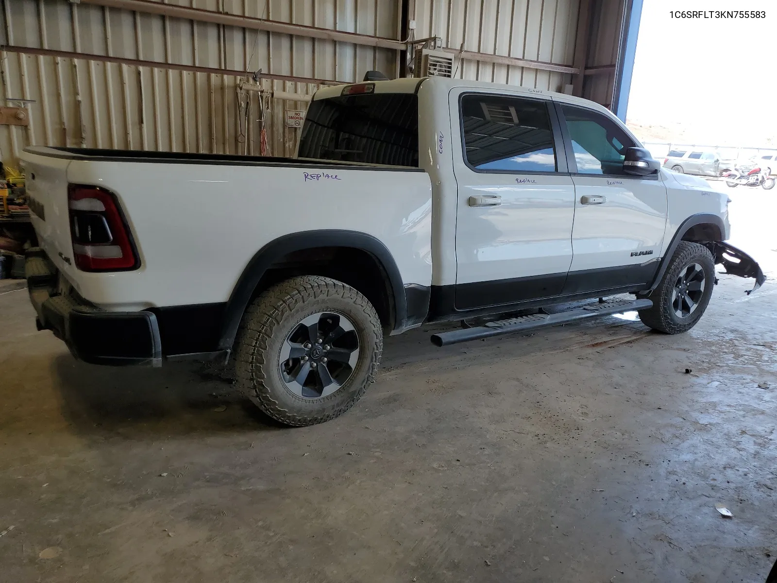 2019 Ram 1500 Rebel VIN: 1C6SRFLT3KN755583 Lot: 63530174