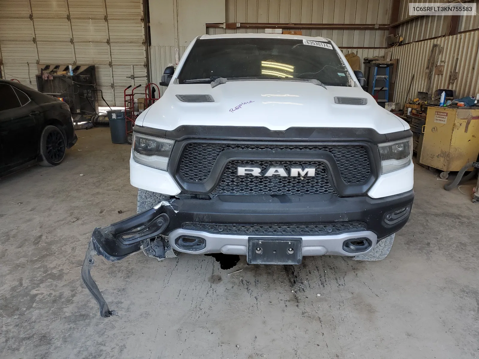 2019 Ram 1500 Rebel VIN: 1C6SRFLT3KN755583 Lot: 63530174