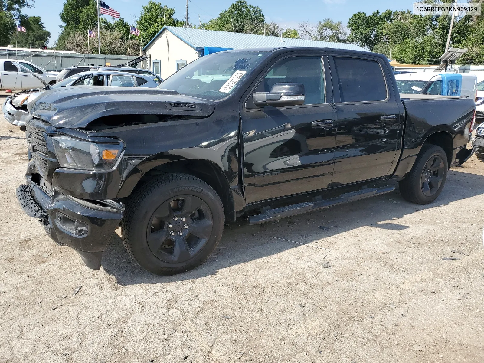 2019 Ram 1500 Big Horn/Lone Star VIN: 1C6RRFFG8KN909329 Lot: 63612544