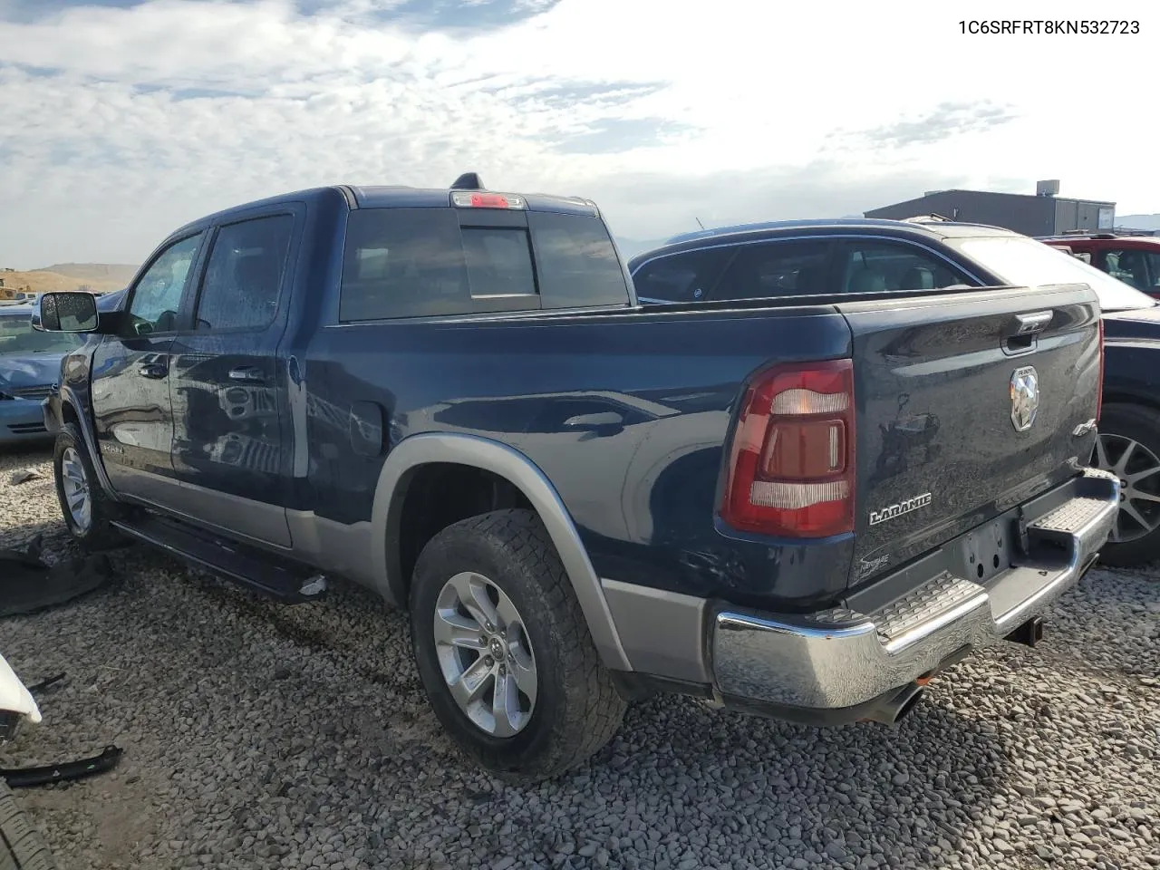 2019 Ram 1500 Laramie VIN: 1C6SRFRT8KN532723 Lot: 63661904