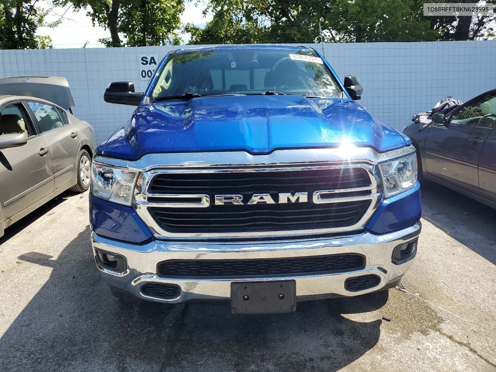 2019 Ram 1500 Big Horn/Lone Star VIN: 1C6SRFFT8KN623995 Lot: 63816724