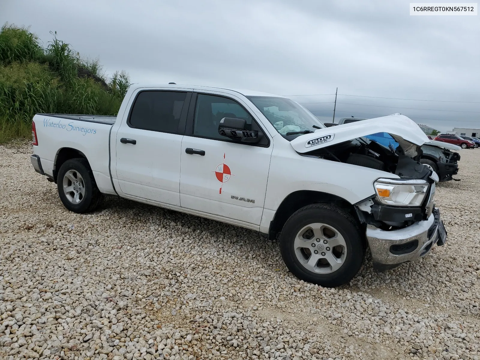 2019 Ram 1500 Tradesman VIN: 1C6RREGT0KN567512 Lot: 64258584