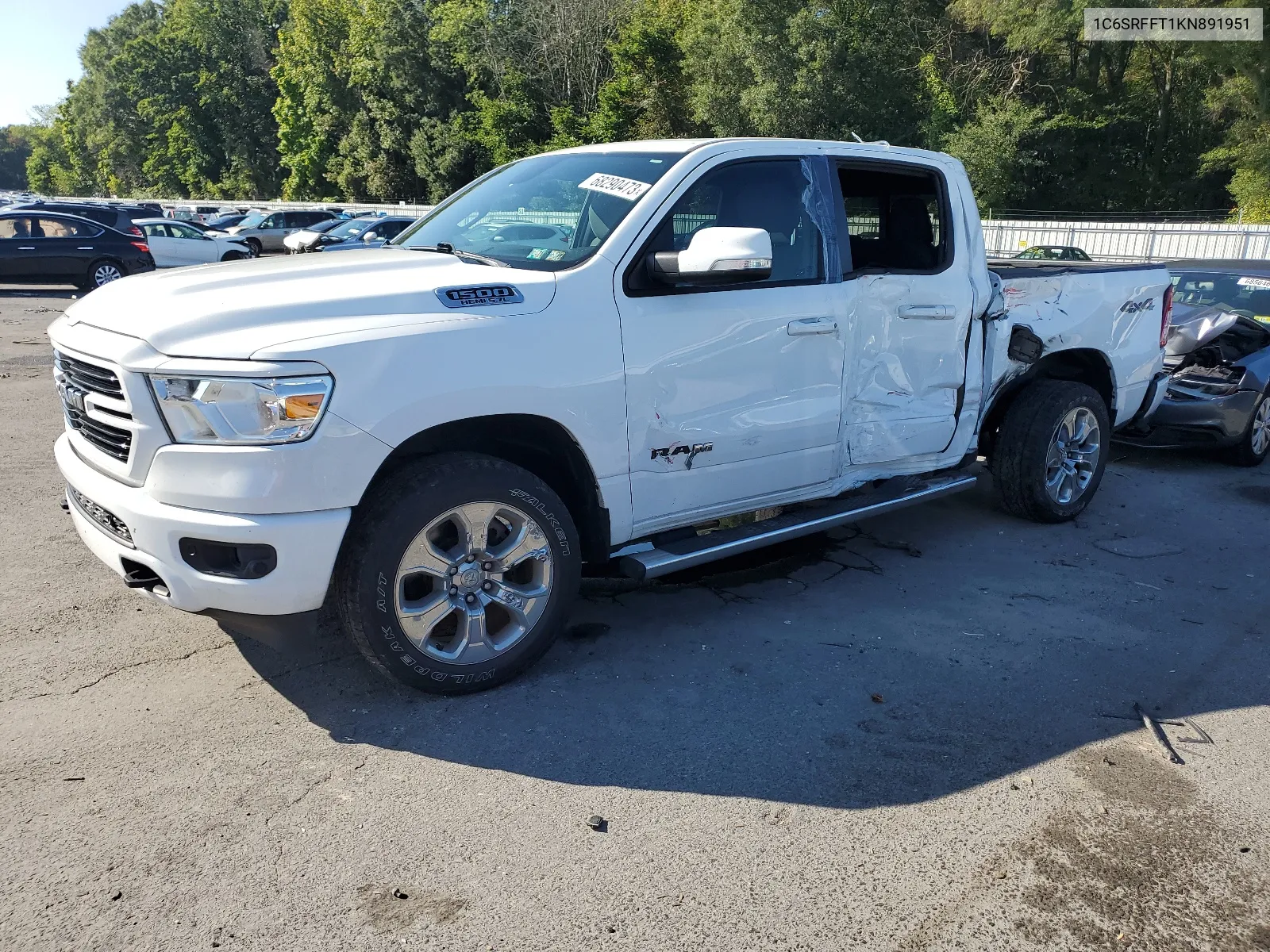 2019 Ram 1500 Big Horn/Lone Star VIN: 1C6SRFFT1KN891951 Lot: 64548674