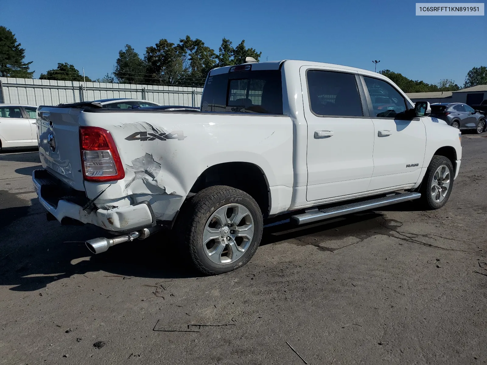 2019 Ram 1500 Big Horn/Lone Star VIN: 1C6SRFFT1KN891951 Lot: 64548674