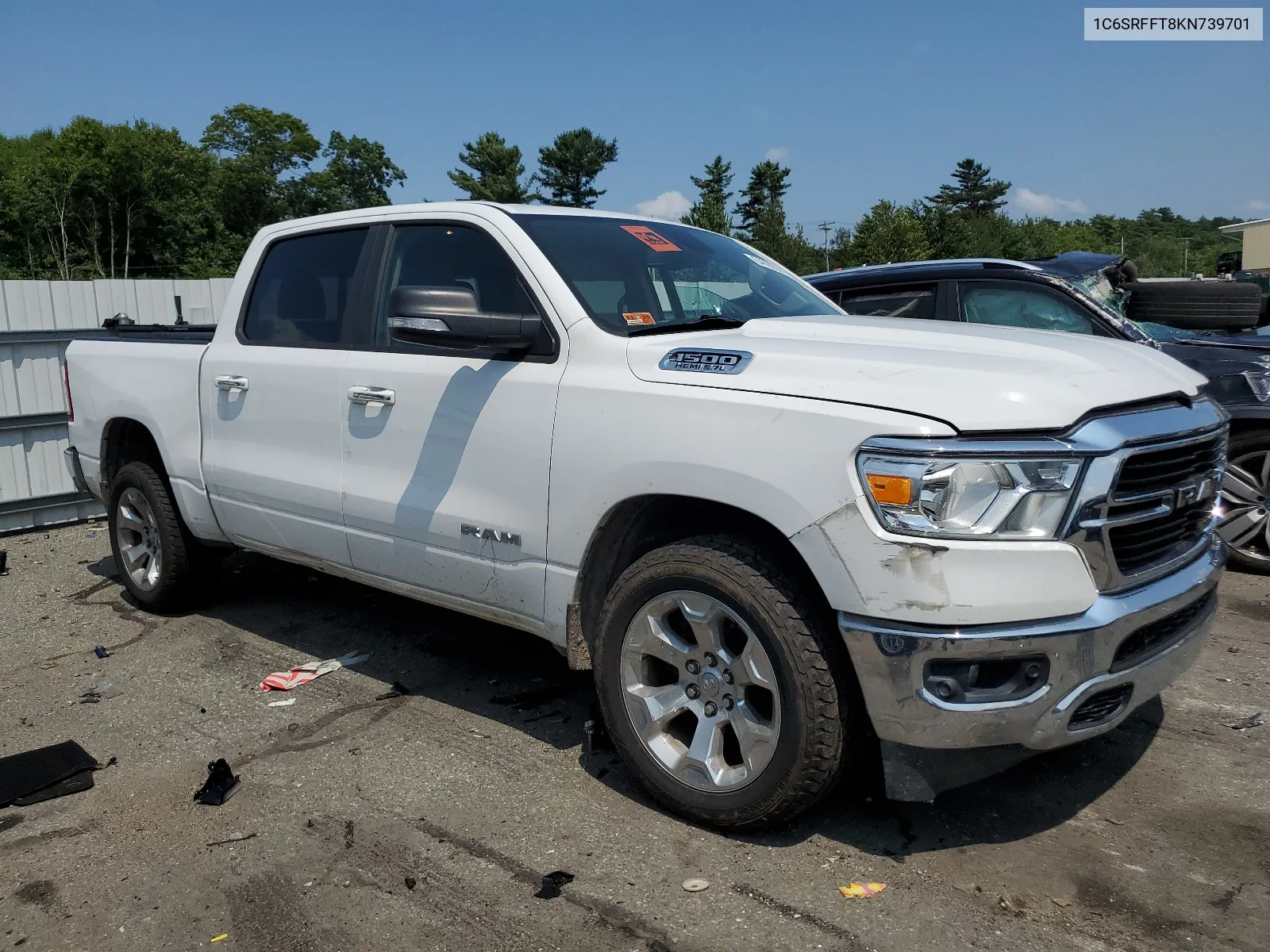 2019 Ram 1500 Big Horn/Lone Star VIN: 1C6SRFFT8KN739701 Lot: 64608304