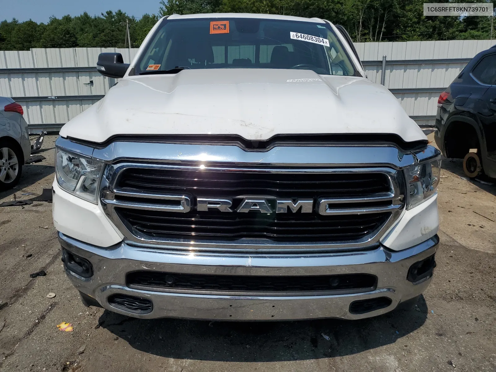 2019 Ram 1500 Big Horn/Lone Star VIN: 1C6SRFFT8KN739701 Lot: 64608304