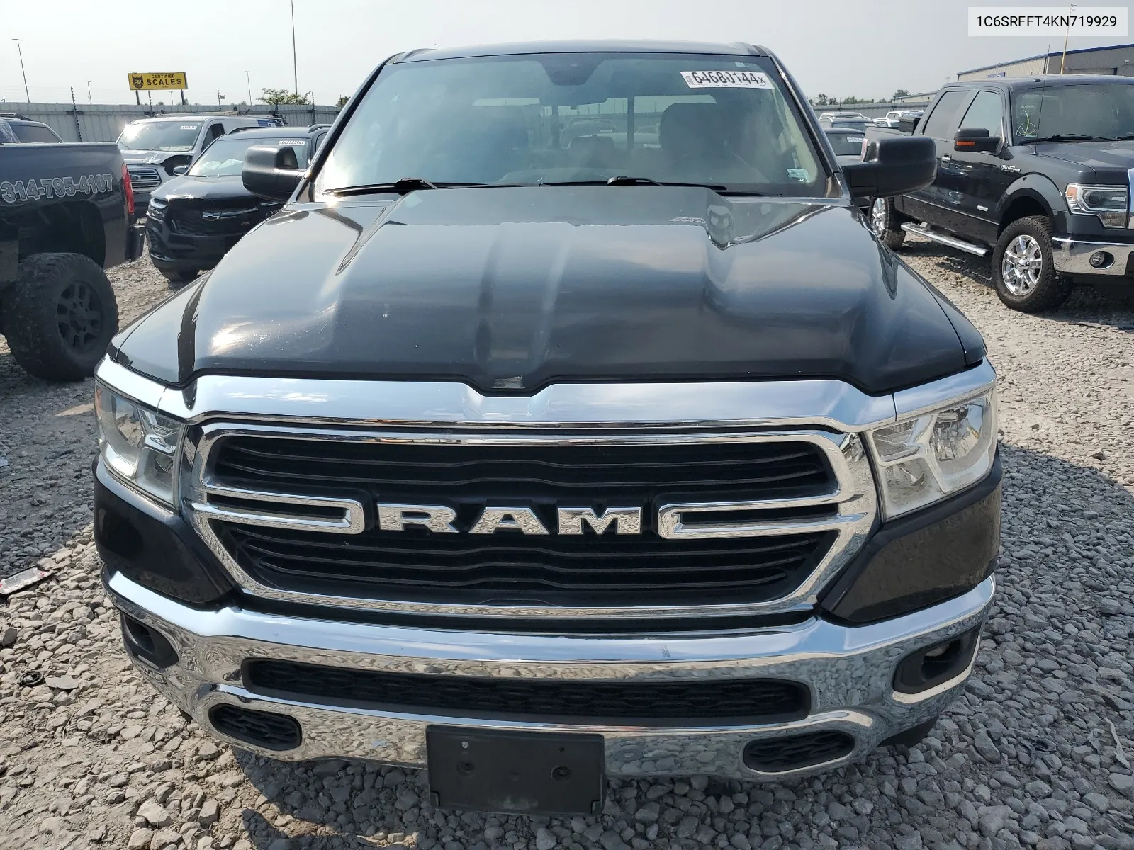 2019 Ram 1500 Big Horn/Lone Star VIN: 1C6SRFFT4KN719929 Lot: 64680144