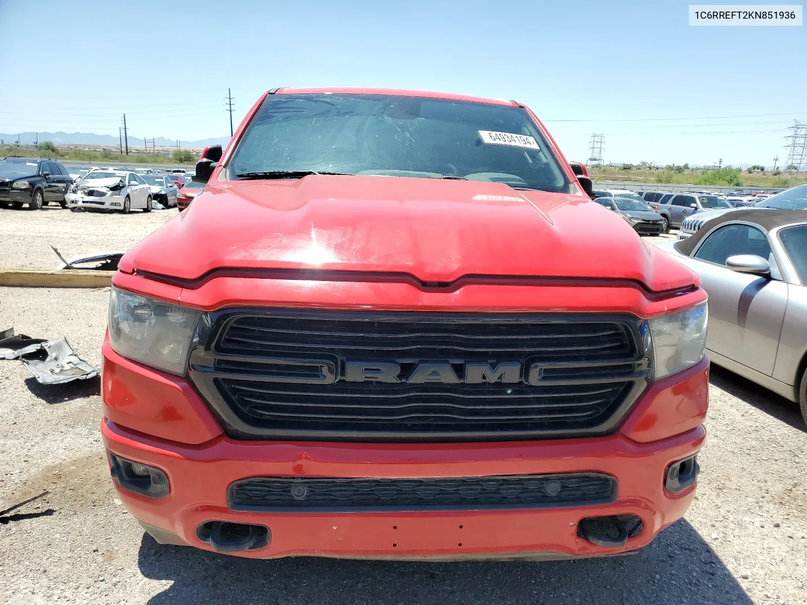 1C6RREFT2KN851936 2019 Ram 1500 Big Horn/Lone Star