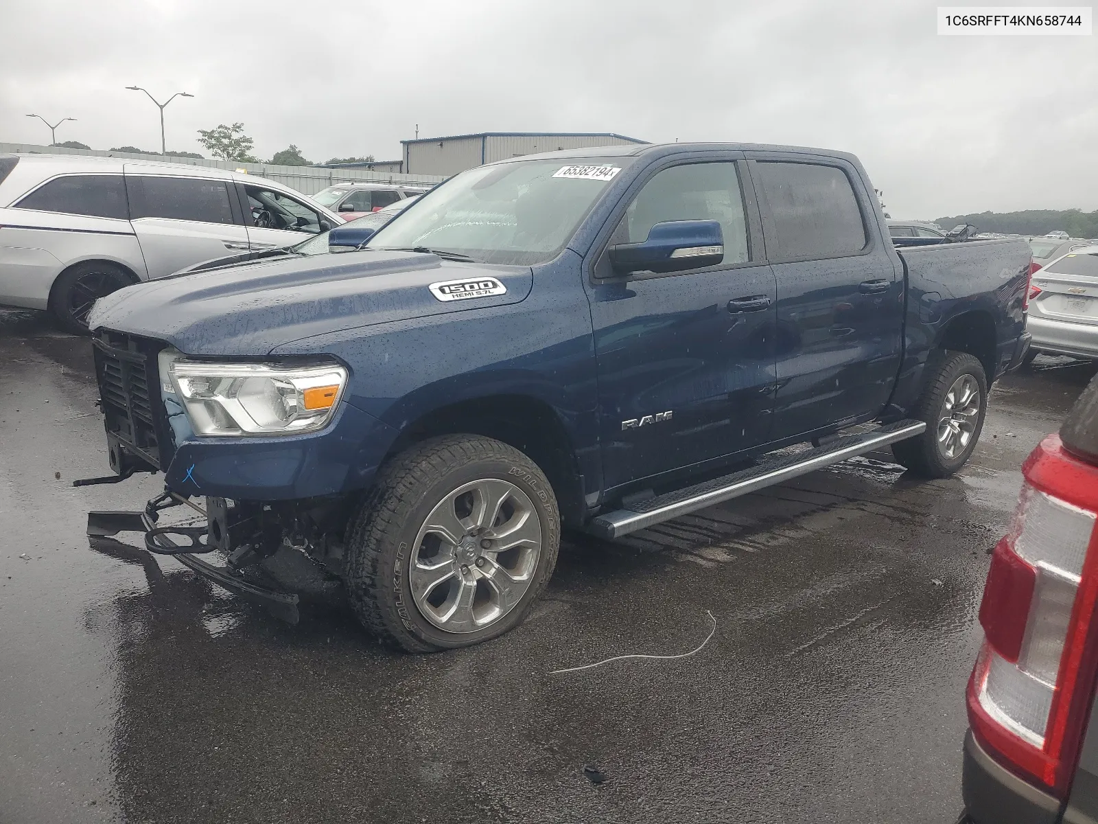 2019 Ram 1500 Big Horn/Lone Star VIN: 1C6SRFFT4KN658744 Lot: 65382194