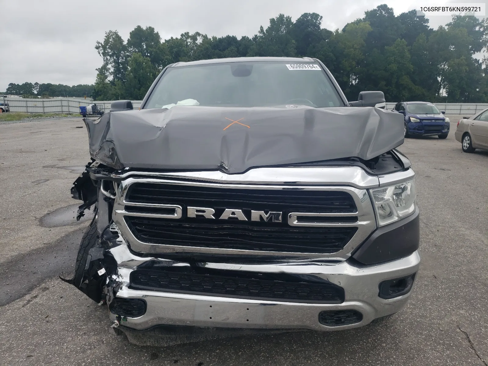 2019 Ram 1500 Big Horn/Lone Star VIN: 1C6SRFBT6KN599721 Lot: 65909764