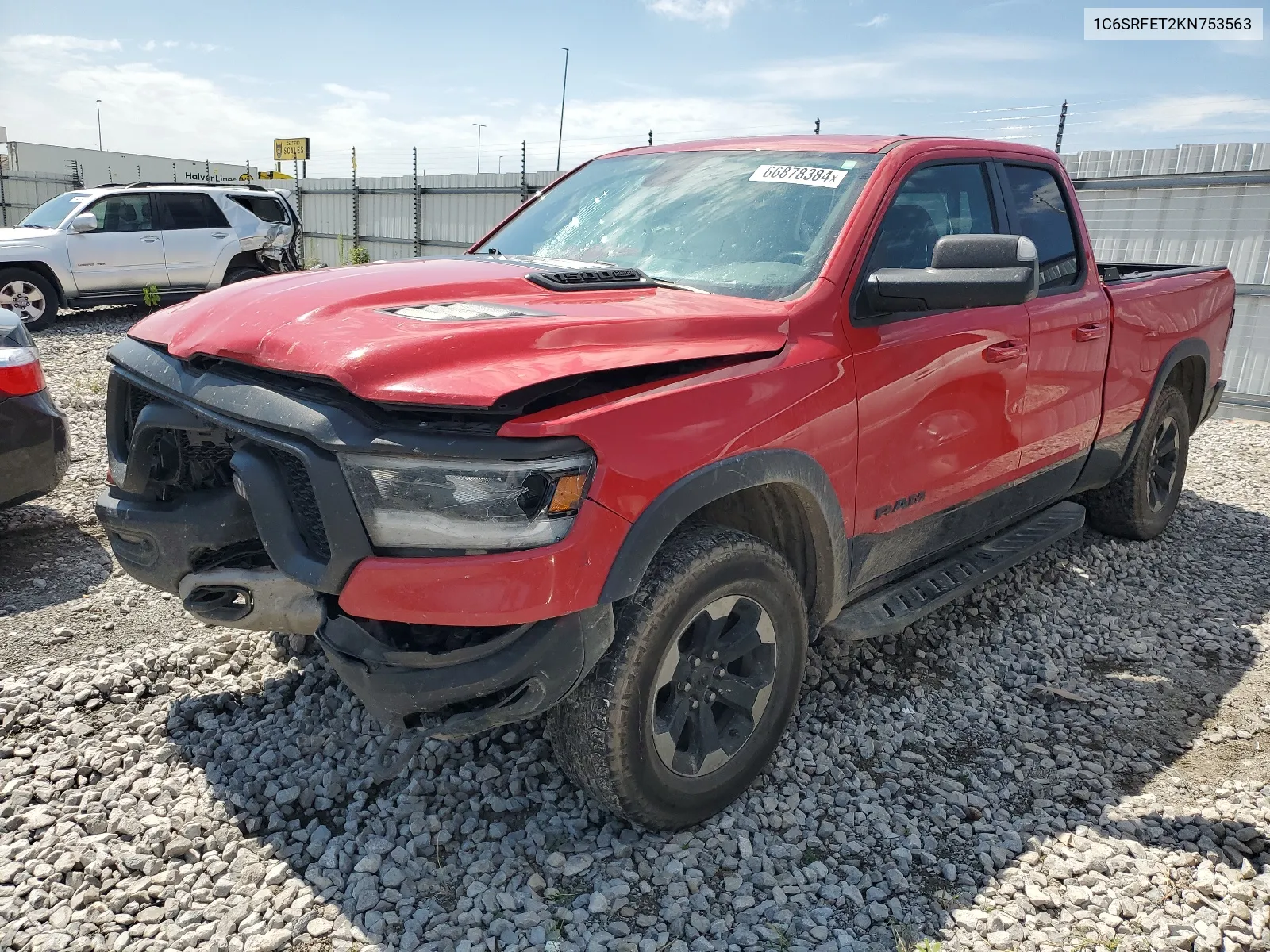 2019 Ram 1500 Rebel VIN: 1C6SRFET2KN753563 Lot: 66878384