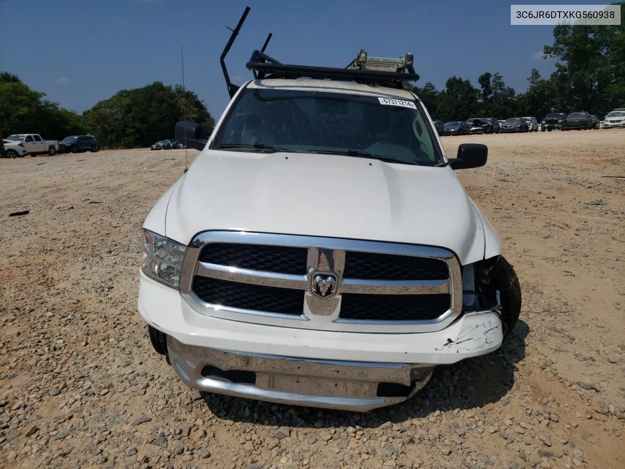 2019 Ram 1500 Classic Tradesman VIN: 3C6JR6DTXKG560938 Lot: 67371214