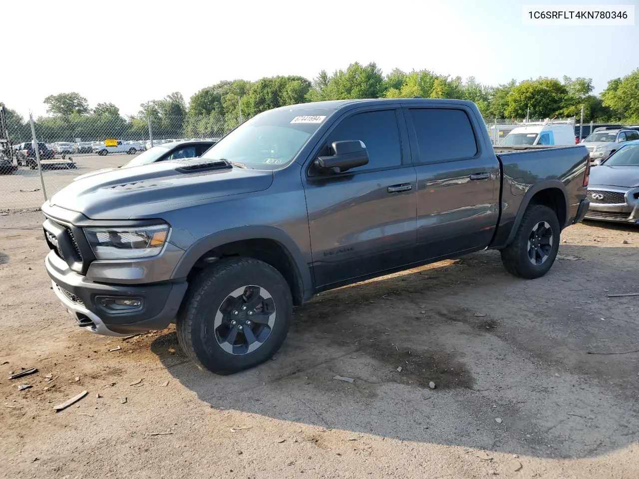 2019 Ram 1500 Rebel VIN: 1C6SRFLT4KN780346 Lot: 67441694