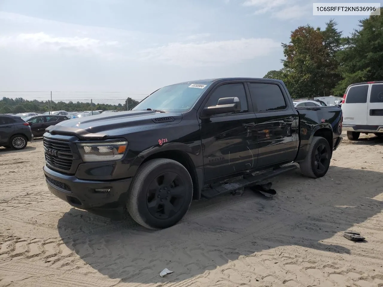 2019 Ram 1500 Big Horn/Lone Star VIN: 1C6SRFFT2KN536996 Lot: 68058984