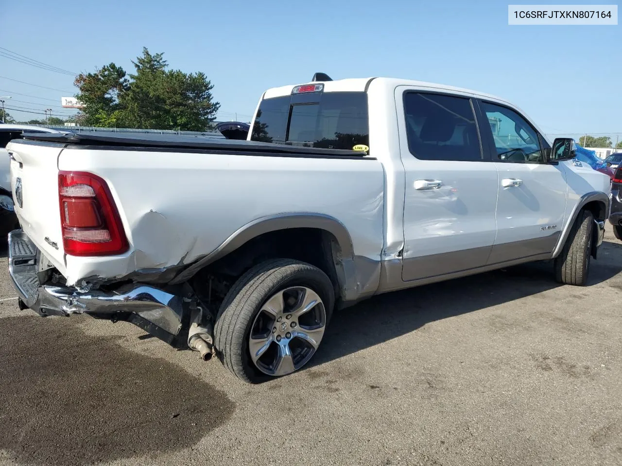 2019 Ram 1500 Laramie VIN: 1C6SRFJTXKN807164 Lot: 68284694