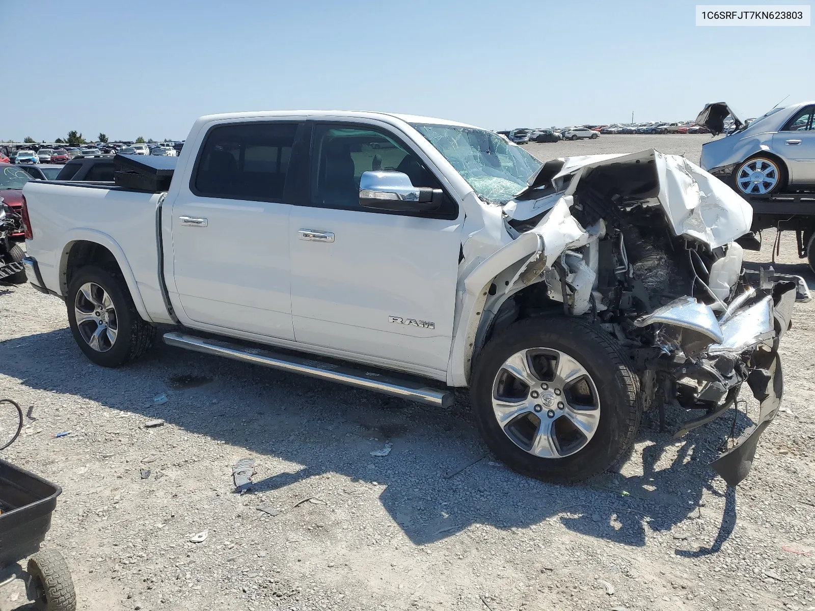 2019 Ram 1500 Laramie VIN: 1C6SRFJT7KN623803 Lot: 68356724