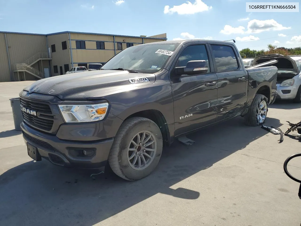 2019 Ram 1500 Big Horn/Lone Star VIN: 1C6RREFT1KN666504 Lot: 68483734