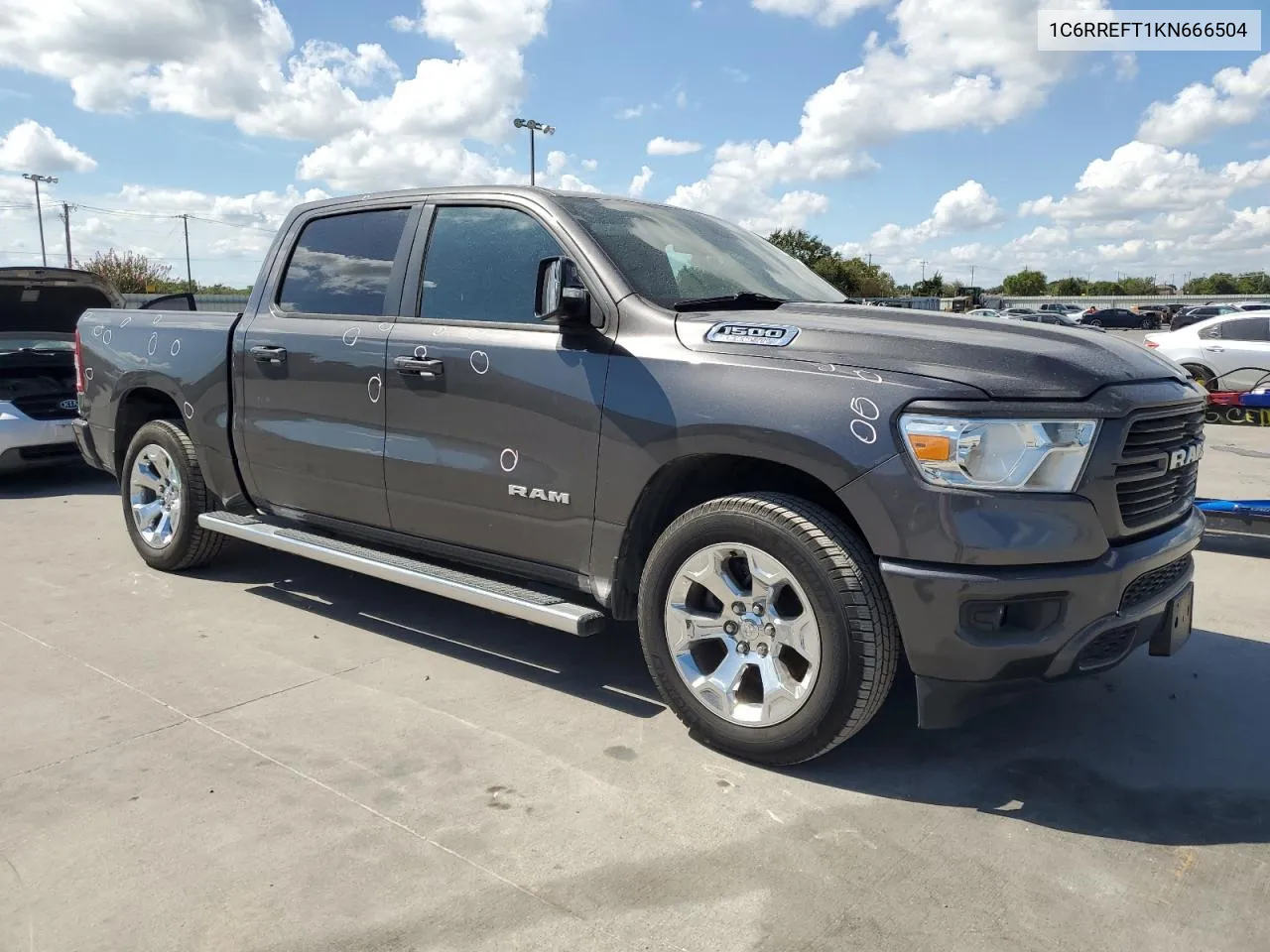 2019 Ram 1500 Big Horn/Lone Star VIN: 1C6RREFT1KN666504 Lot: 68483734