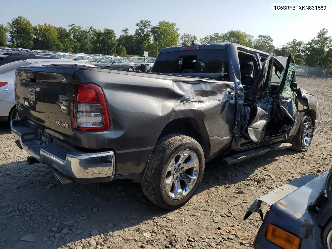 2019 Ram 1500 Big Horn/Lone Star VIN: 1C6SRFBTXKN831589 Lot: 68511344