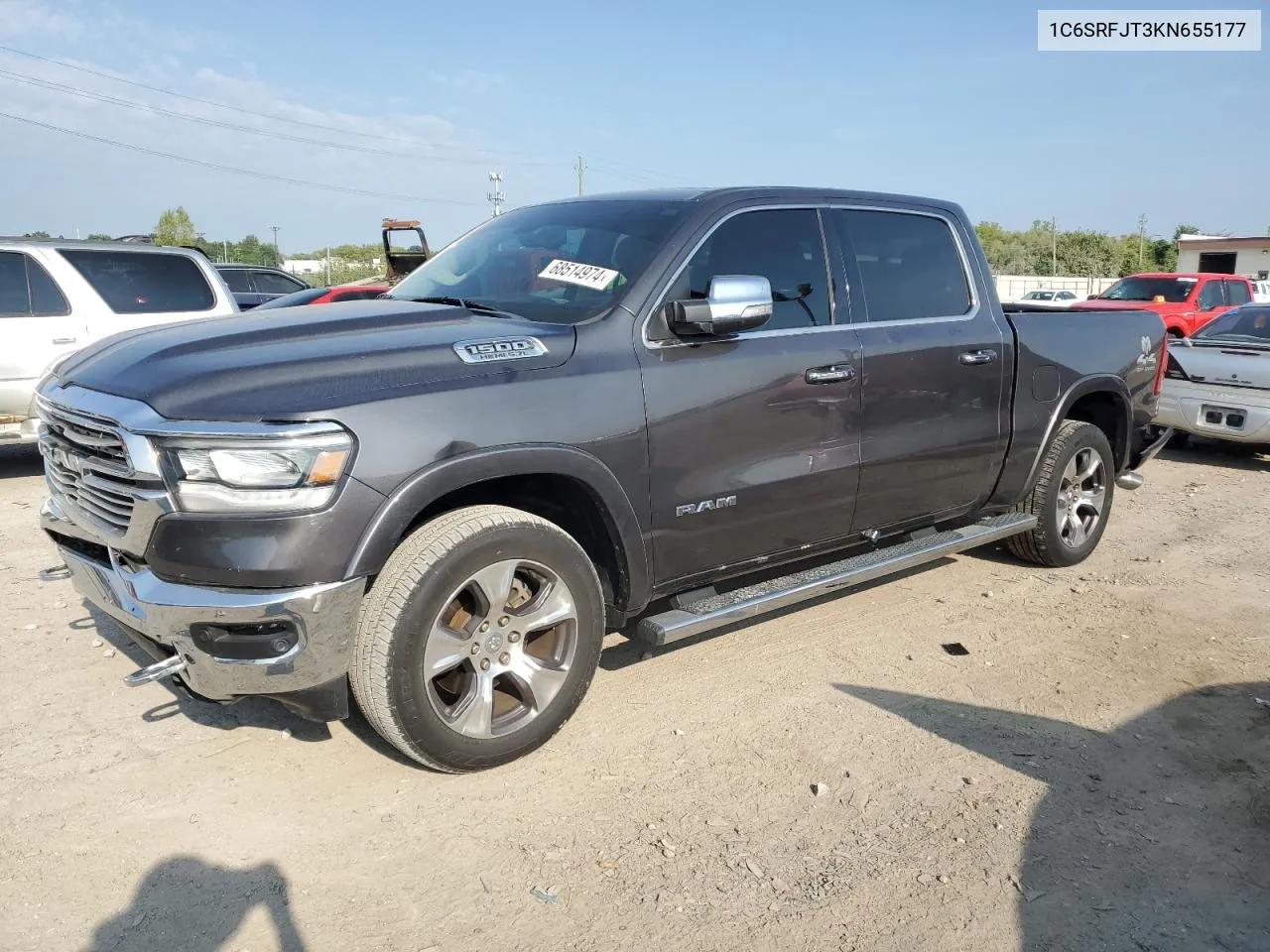 1C6SRFJT3KN655177 2019 Ram 1500 Laramie