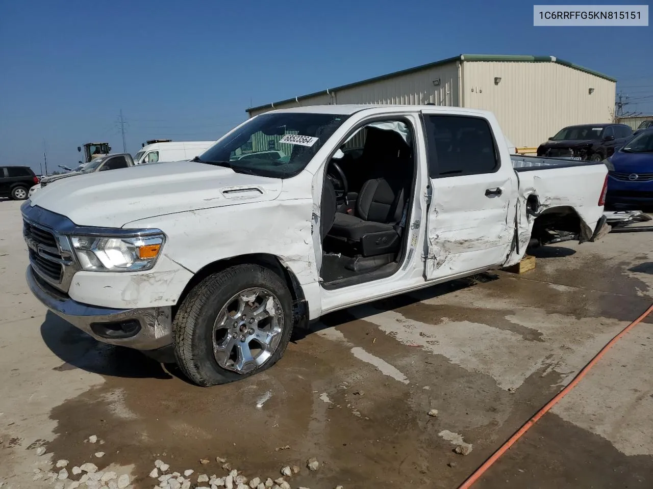 2019 Ram 1500 Big Horn/Lone Star VIN: 1C6RRFFG5KN815151 Lot: 68523564