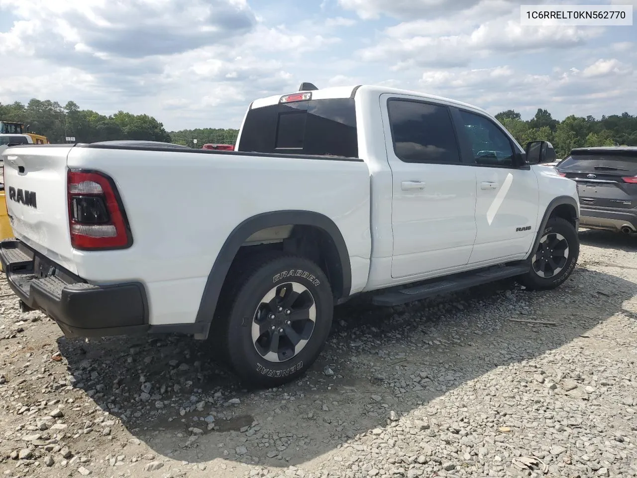 2019 Ram 1500 Rebel VIN: 1C6RRELT0KN562770 Lot: 68549784