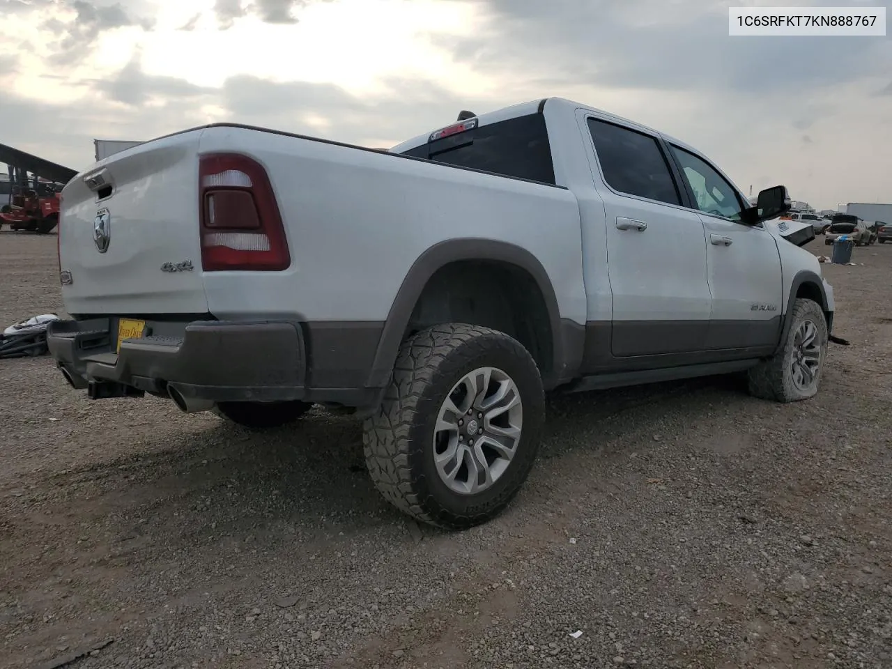 2019 Ram 1500 Longhorn VIN: 1C6SRFKT7KN888767 Lot: 68637224