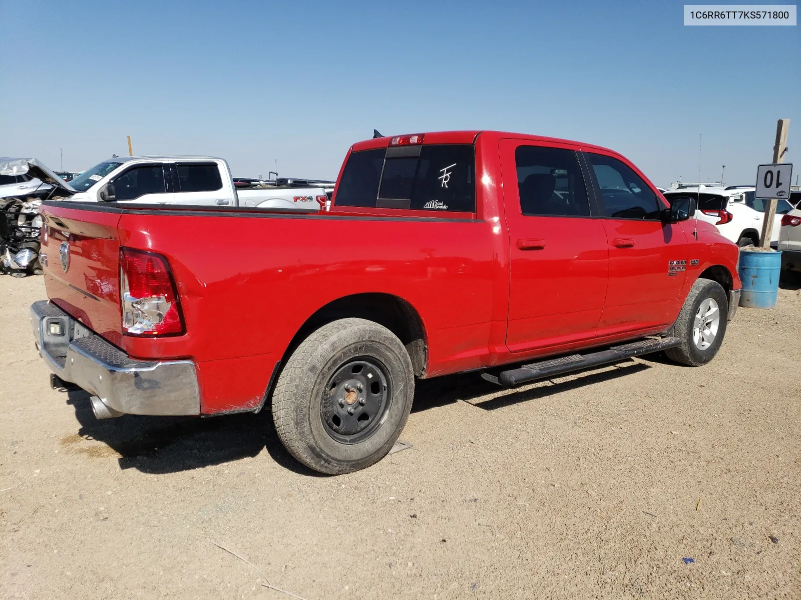 2019 Ram 1500 Classic Slt VIN: 1C6RR6TT7KS571800 Lot: 68666364