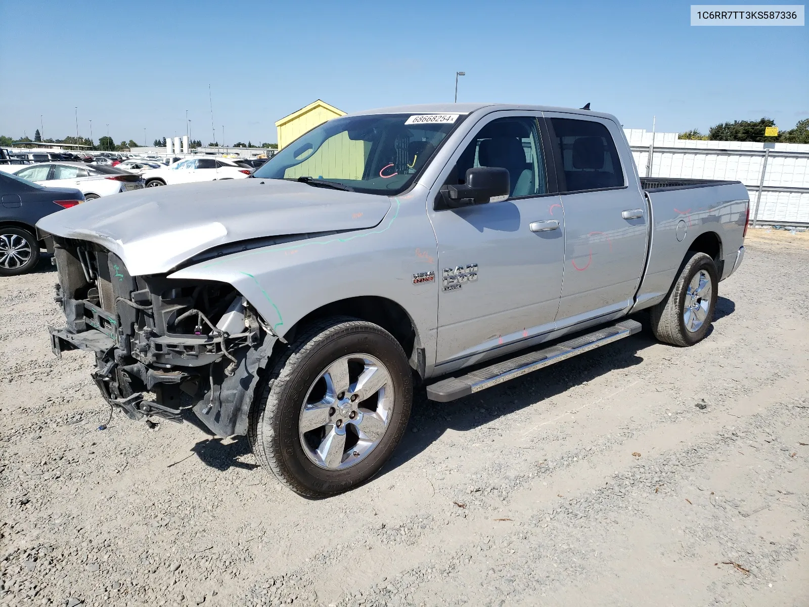 2019 Ram 1500 Classic Slt VIN: 1C6RR7TT3KS587336 Lot: 68668254