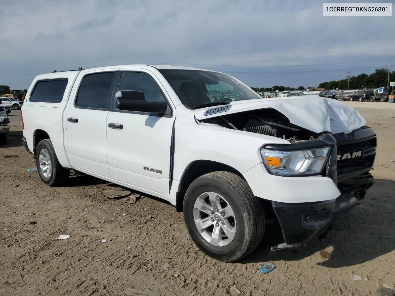 2019 Ram 1500 Tradesman VIN: 1C6RREGT0KN526801 Lot: 68835114