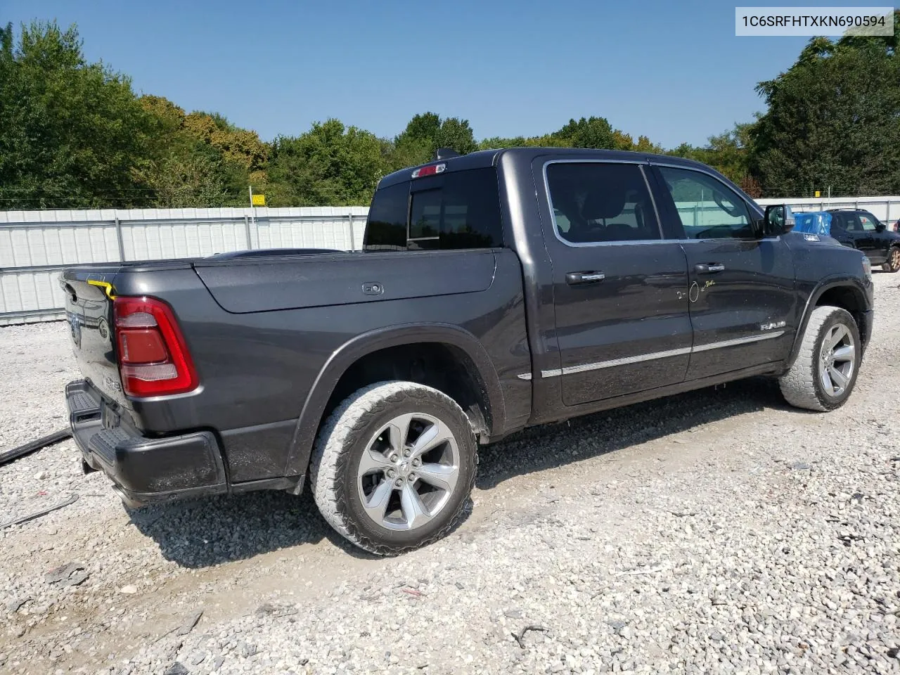 2019 Ram 1500 Limited VIN: 1C6SRFHTXKN690594 Lot: 69042864