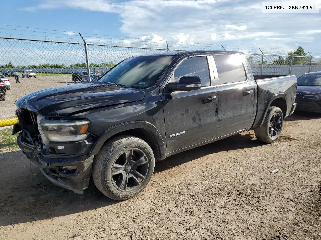 2019 Ram 1500 Laramie VIN: 1C6RREJTXKN792691 Lot: 69114684