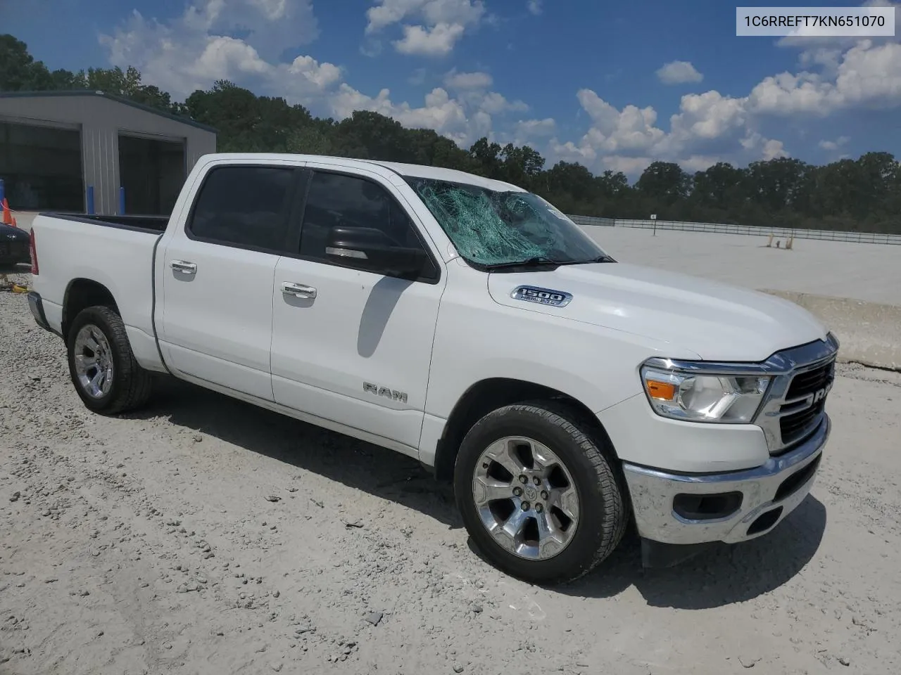 2019 Ram 1500 Big Horn/Lone Star VIN: 1C6RREFT7KN651070 Lot: 69184374