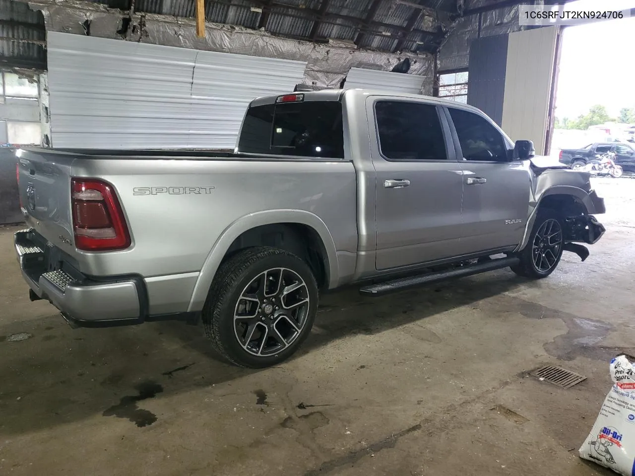 2019 Ram 1500 Laramie VIN: 1C6SRFJT2KN924706 Lot: 69206464