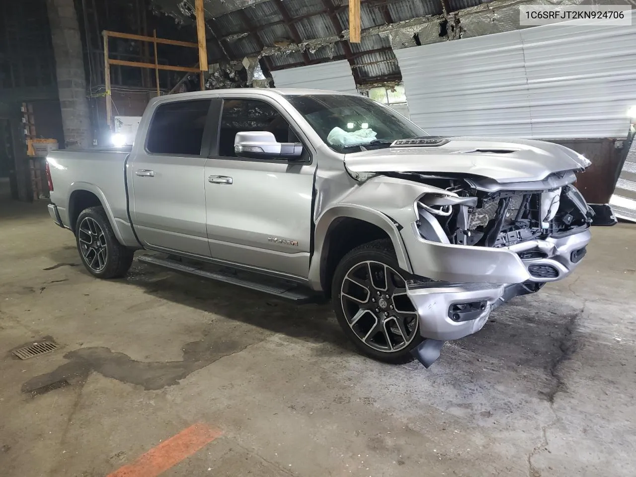 2019 Ram 1500 Laramie VIN: 1C6SRFJT2KN924706 Lot: 69206464