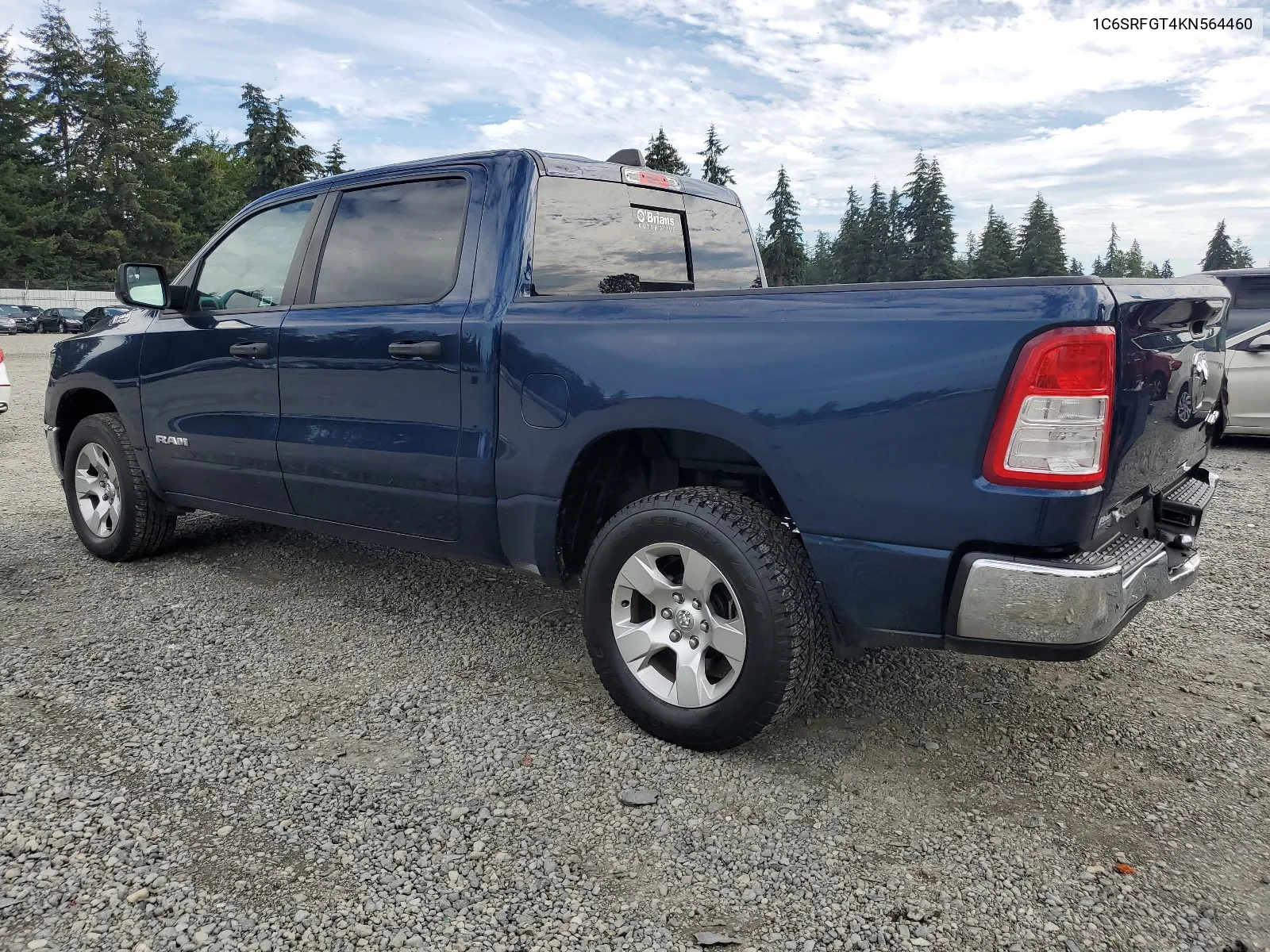 2019 Ram 1500 Tradesman VIN: 1C6SRFGT4KN564460 Lot: 69238244