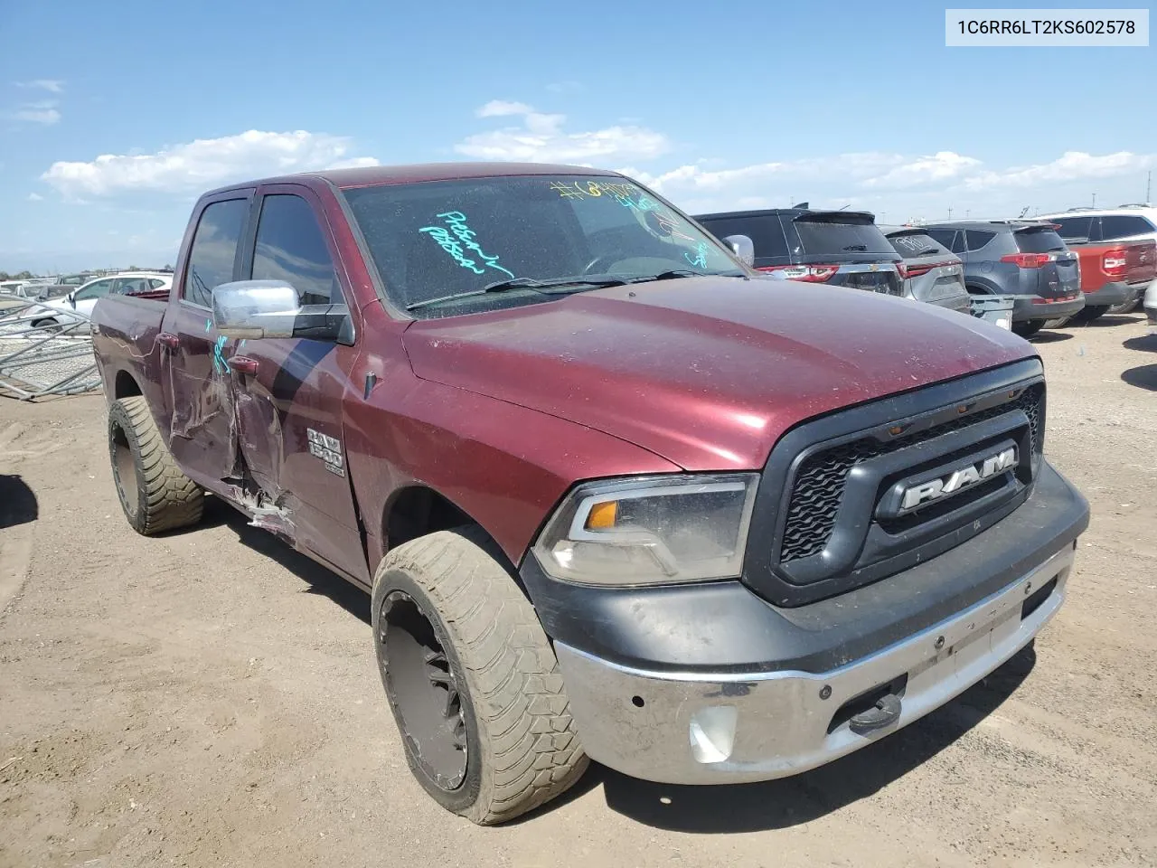 1C6RR6LT2KS602578 2019 Ram 1500 Classic Slt