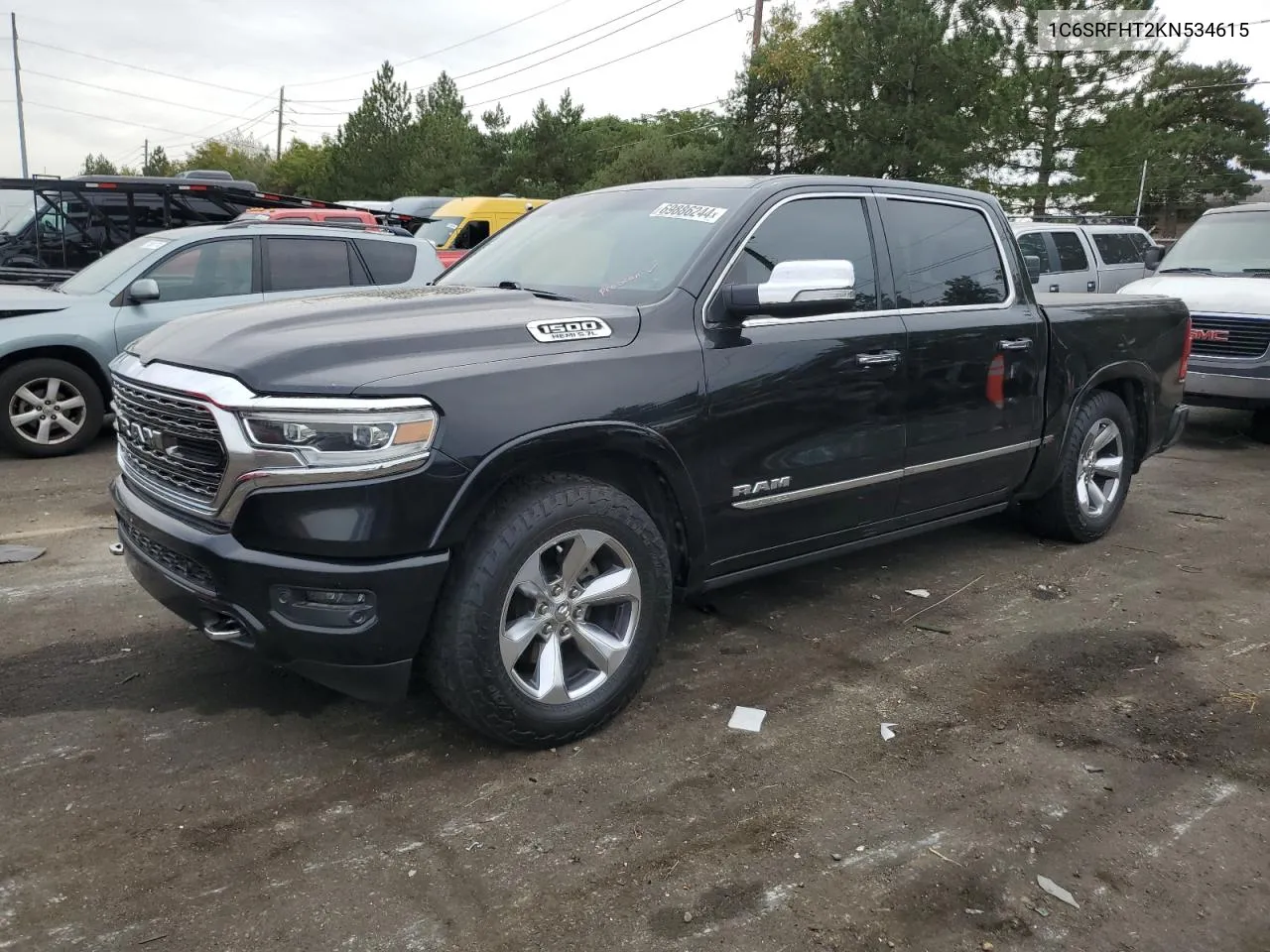 2019 Ram 1500 Limited VIN: 1C6SRFHT2KN534615 Lot: 69886244