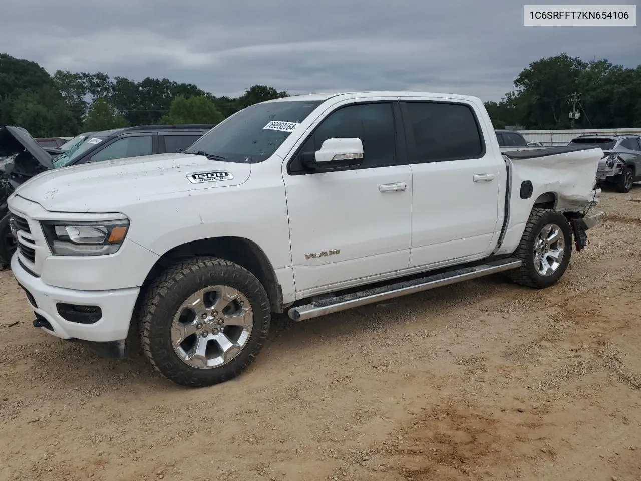 2019 Ram 1500 Big Horn/Lone Star VIN: 1C6SRFFT7KN654106 Lot: 69952064