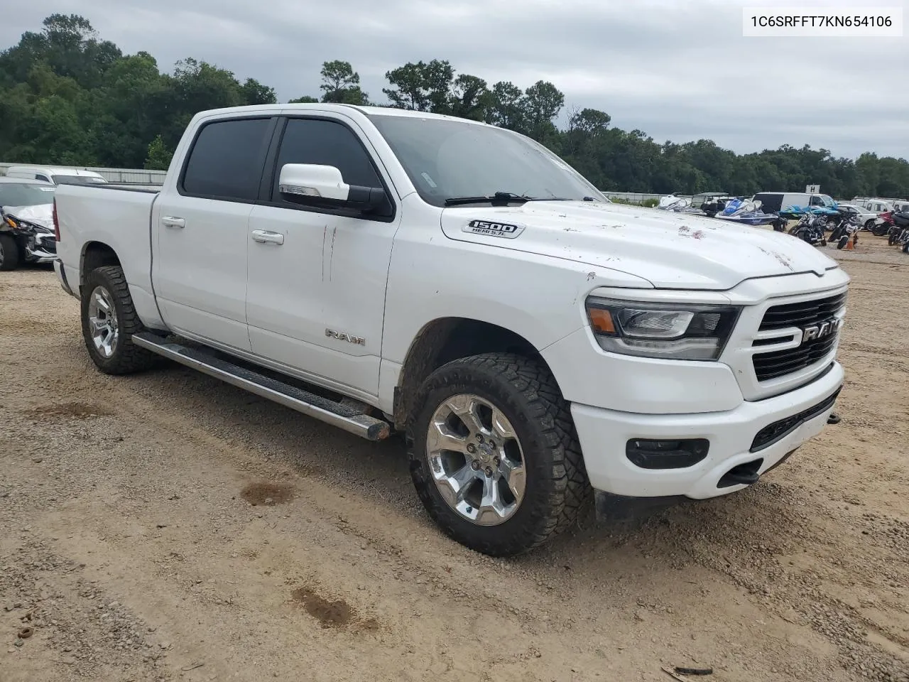 2019 Ram 1500 Big Horn/Lone Star VIN: 1C6SRFFT7KN654106 Lot: 69952064